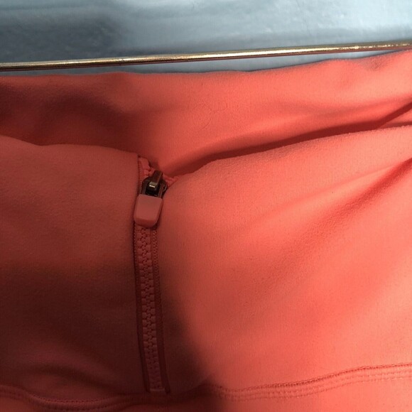 Fabletics Demi Lovato Womens Arielle Leggings Small Pink High-Waisted Zip Front - Picture 3 of 6